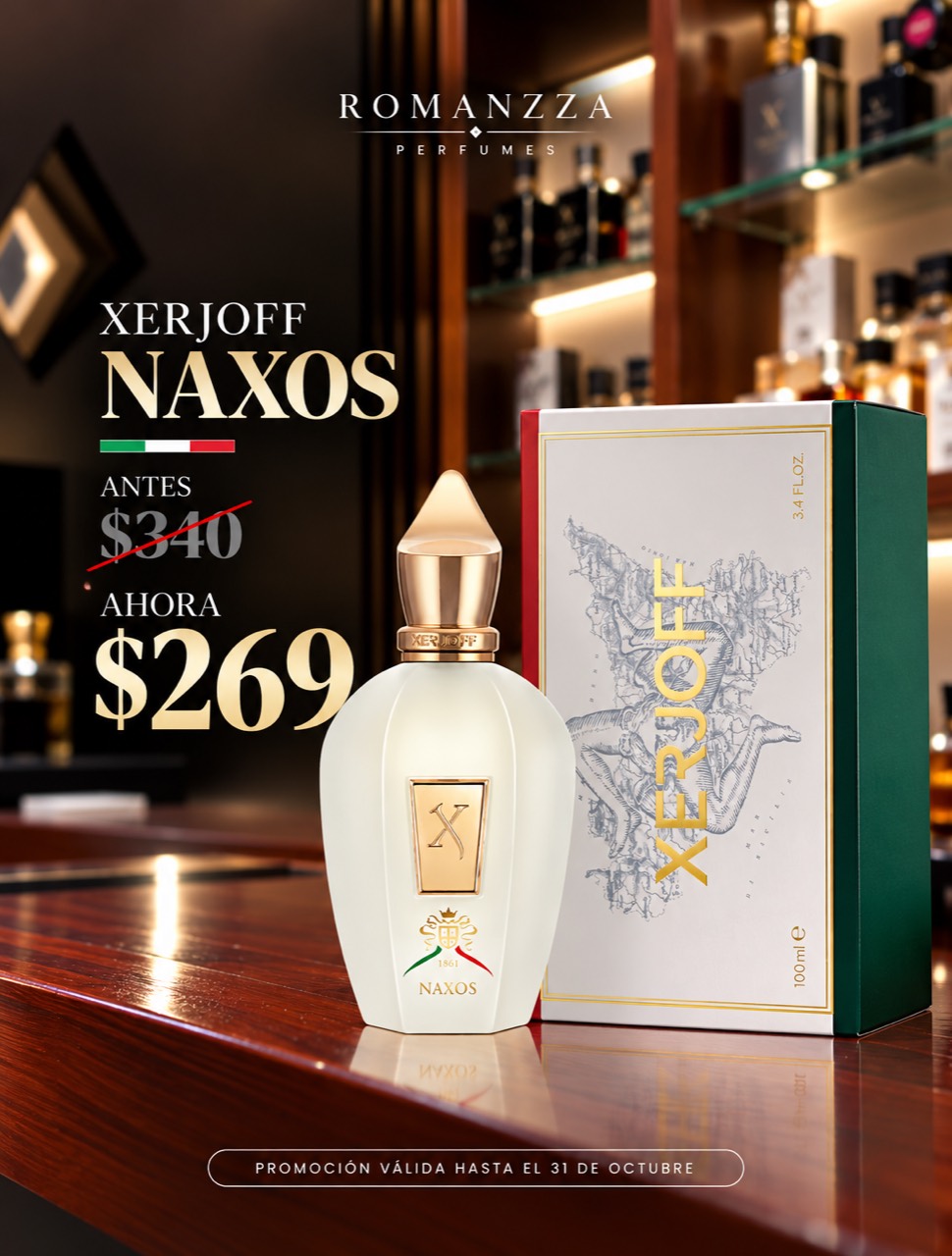 Promoción Xerjoff Naxos: antes $340, ahora $269